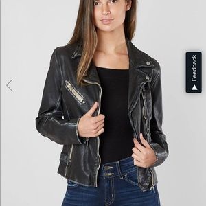 Buckle Sofia leather jacket